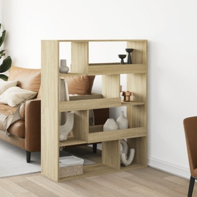 vidaXL Bibliotecă, stejar sonoma, 100x33x125,5 cm, lemn prelucrat 3309332 foto