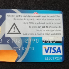 M1 R1 - Card bancar vechi 68 - piesa de colectie