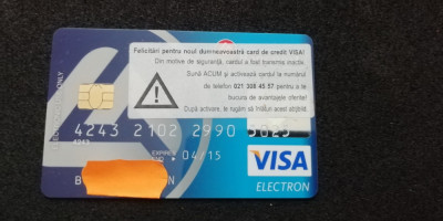 M1 R1 - Card bancar vechi 68 - piesa de colectie foto