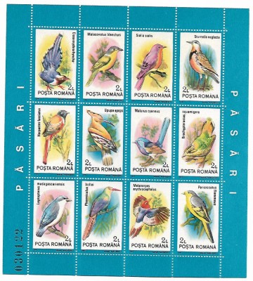 Romania (33) - Pasari, 1991, 2 blocuri neobliterate + 2 FDC, lot foto