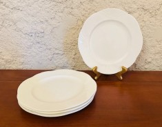 4 FARFURII DIN PORTELAN FIN- MARCAJ VILLEROY BOCH- ARCO WEISS- BONE CHINA D21,5CM