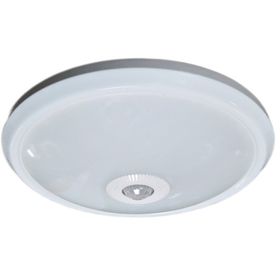 PLAFONIERA LED CU SENZOR DE MISCARE REGLABIL &Oslash;270, 12W=75W, 4100K, LUMINA NEUTRA