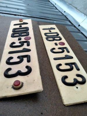 Numere inmatriculare plexiglas rare foto