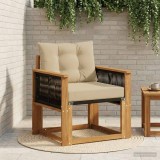 vidaXL Canapea Medie pentru Exterior Lemn Solid de Acacia natural 3438869