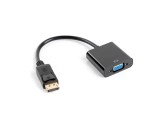 Adaptor DisplayPort v1.1 mufa tata la VGA soclu mama 0.2m 1080p LANBERG AD-0002-BK
