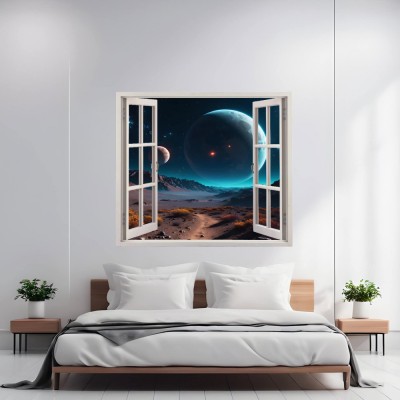 Folie imprimata color pentru decor perete locuinta, dimensiune 125 x 110cm, model: VIEW TO HAVEN 32 foto