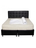 Set Saltea ortopedica cu arcuri, Super Ortopedica Sofia, 180x200x20cm, fermitate medie, cu plasa arcuri tip Bonell, fata vara-iarna, sistem aerisire c