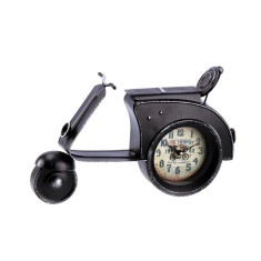 Ceas masa Scuter Retro fier negru 32 x 8 x 20 cm