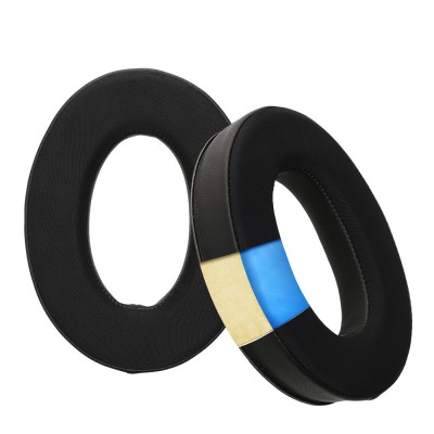 Set 2 Perne de urechi cu gel de racire Kwmobile pentru Sennheiser HD 569/HD599/HD599 SE, Negru, Piele ecologica, KWM000025EX001C foto