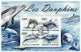 Timbre Burundi 2011 - Delfini / Colita, Tema Fauna Marina, Serie Completa, Timbre Straine Africa