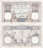 1930 (26 XII), 1.000 francs (P-79b.1) - Franța