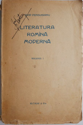 Literatura romana moderna, vol. I &amp;ndash; Ovid Densusianu foto
