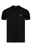 Tricou barbati U.S. Polo Luca negru, 3XL, XL, U.S. Polo Assn.