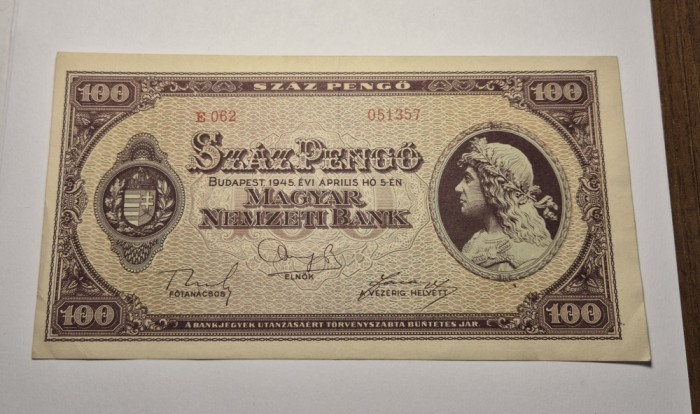 100 Pengo 1945 XF Superba