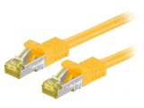Patch cord S/FTP 6a galben 15m, Goobay