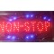 Reclama Text LED - &quot; NON-STOP &quot; - animatie luminoasa dinamica