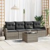 VidaXL Set de canapele pentru grădină 5 pcs Gri 55 x 55 x 37 cm 3345909