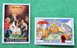 TIMBRE ROMANIA LP1473/1998 Crăciun 92 supratipar BRĂDUȚ -Serie simplă, Nestampilat