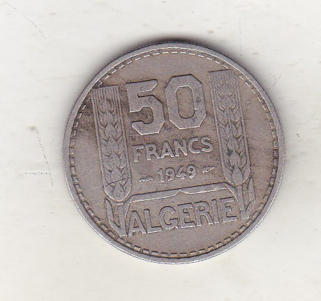 bnk mnd Algeria 50 franci 1949 - colonie