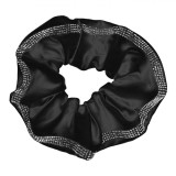 Elastic Păr, Negru, Material Poliester, Strass Pe Margine, Oem