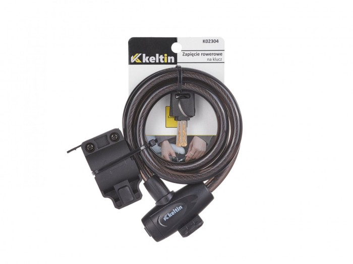 Antifurt bicicleta cu cheie, 12 x 1200 mm, Keltin K02304