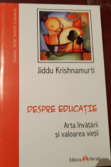 DESPRE EDUCATIE JIDDU KRISHNAMURTI foto