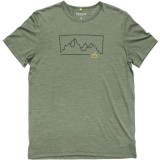 Tricou Barbati Devold Active Outline Tee Forest L, Lana Merino &amp; Tencel, Respirabil, Uscare Rapida, Aventura &amp; Casual