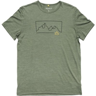 Tricou DEVOLD Active Outline Tee Man forest M foto