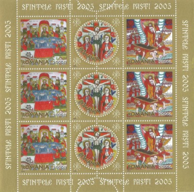 |Romania, LP 1679a/2005, Sfintele Pasti, bloc, MNH foto