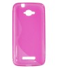 Husa silicon S-line roz pentru Alcatel One Touch Pop C7 Single Sim (OT-7040A, 7040F, 7041X) / Dual Sim (OT-7040D, 7041D, 7040E)