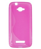 Husa silicon S-line roz pentru Alcatel One Touch Pop C7 Single Sim (OT-7040A, 7040F, 7041X) / Dual Sim (OT-7040D, 7041D, 7040E)