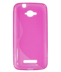 Husa silicon S-line roz pentru Alcatel One Touch Pop C7 Single Sim (OT-7040A, 7040F, 7041X) / Dual Sim (OT-7040D, 7041D, 7040E)