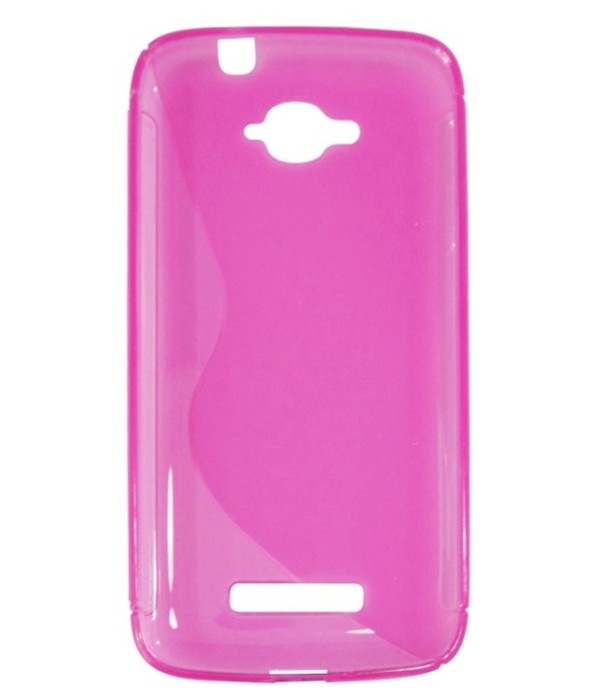 Husa silicon S-line roz pentru Alcatel One Touch Pop C7 Single Sim (OT-7040A, 7040F, 7041X) / Dual Sim (OT-7040D, 7041D, 7040E)