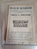 CATALOG TIMBRE WILHELM NATHANSOHN * BUCUREȘTI * MARTIE 1938 * LISTA DE PREȚURI *38