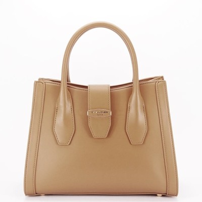 Geanta camel medie David Jones Paris 7187-1 11 foto