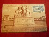 Ilustrata TCV Monumentul Victoriei la Casa Blanca cca.1928 fr.cu 25C gri Maroc, Circulata, Printata