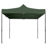 Pavilion textil 3x3 metri, prelata 800 g/mp , cort impermeabil cu structura metalica tip armonica, verde