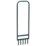 Aerator gazon vidaXL, 5 tije, otel vopsit electrostatic, 28.5x2x91 cm, verde, scarificator manual