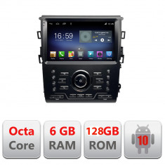 Navigatie dedicata Mondeo MK5 SYNC2 si SYNC 3 2015-2022 Octa Core cu Android Radio Bluetooth Internet GPS WIFI DSP 6+128GB 4G Kit-377-sync+EDT-E609 Ca foto