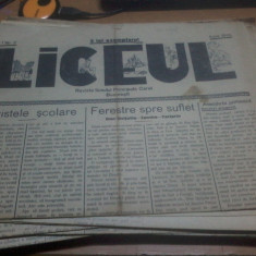 Liceul anul I nr. 2 iun 1935 revista liceului principele caro; Bucuresti