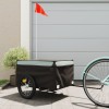 Remorcă pentru biciclete, negru și gri, 45 kg, fier