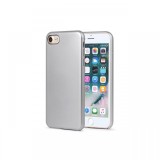 Carcasa iPhone 7/8/SE2020/SE2022 Meleovo Pure Gear II Silver(metalizata fina, interior piele intoars