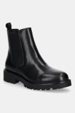 Vagabond Shoemakers ghete chelsea de piele KENOVA culoarea negru, cu toc plat, 6041-001-20