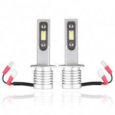 Set Bec H1 cu LED CSP2121 4000 lumen 6000k Voltaj: 12-24V COD: EV12 foto