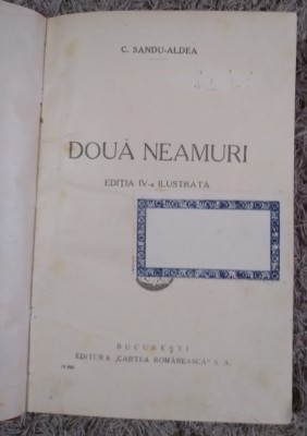 A. Două Neamuri Ilustrata foto