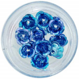 Trandafiri albaștri din ceramică, 10 buc, INGINAILS