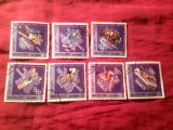 Serie mica Mahra State - Arabia de Sud 1968 - Sport - Olimpiada Franta , 7 val. stampilate