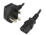 Cablu Alimentare 3x0.75mm2 IEC C13 1.5m Negru