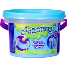 Galetusa cu Slime Neon Cra-Z-Slimy Albastru Neon foto