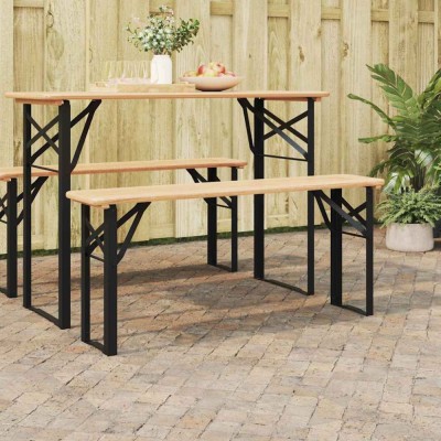 Picioare Bancă de Bere 2 pcs Negru Oțel vopsit electrostatic foto